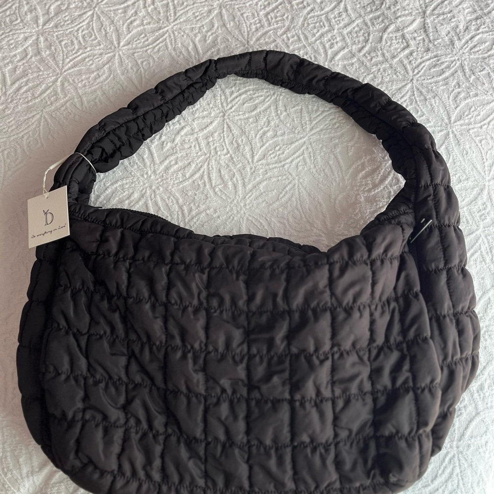 Black Quilted Women's Bag